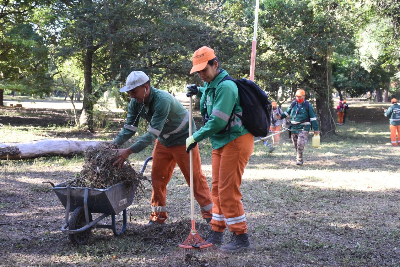 Resistencia complet tareas de limpieza integral en el Parque