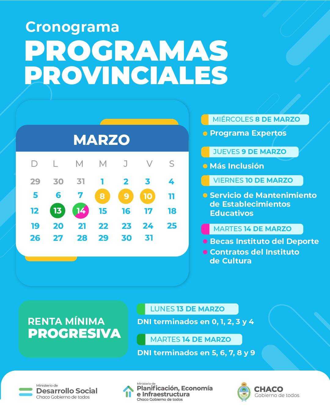 Comienza el pago de Programas Provinciales Noticias Data